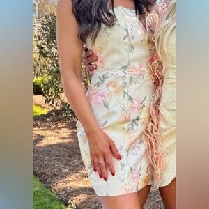 Floral Cream Dress